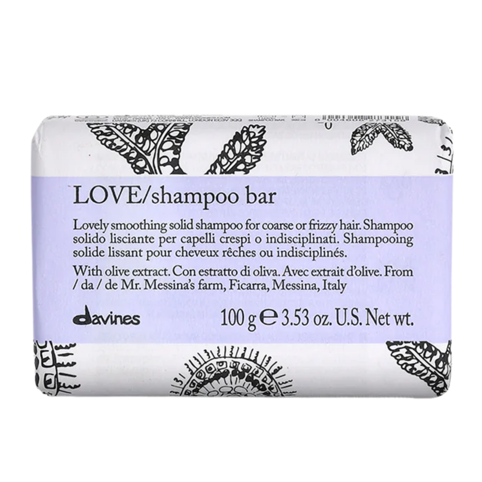 75582 Davines Love Smoothing Shampoo Bar 100gr